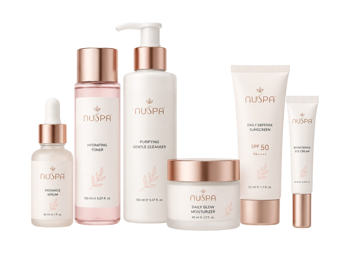 Custom cosmetic packaging bottles and cartons