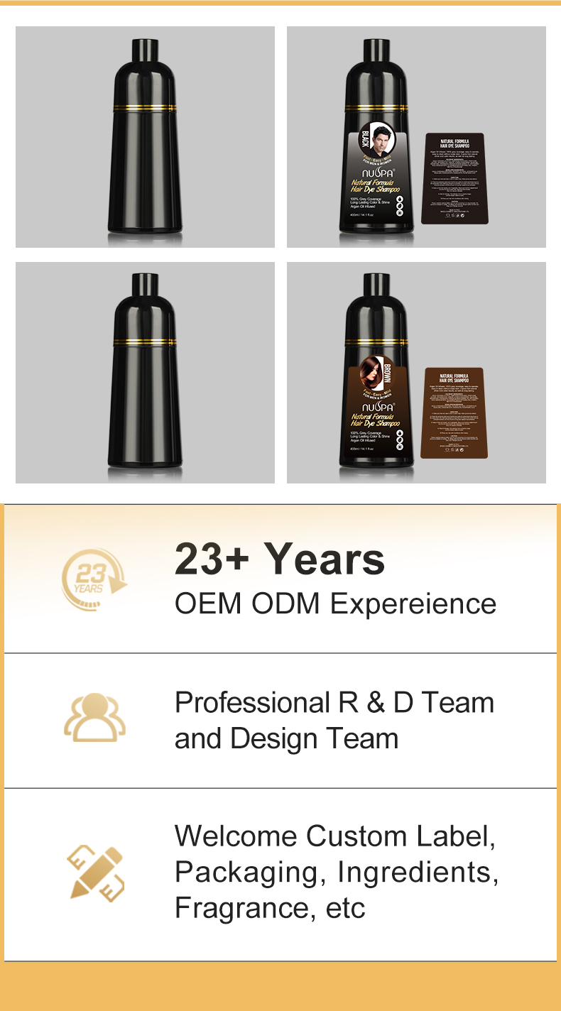 3-in-1 Plant Extract Black Hair Dye Shampoo - view 11