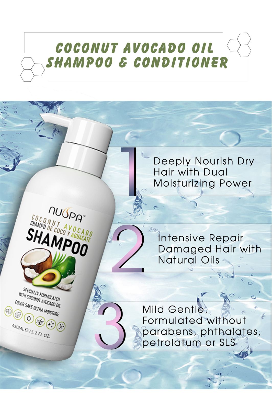 Avocado Coconut Anti-Dandruff Shampoo - view 11