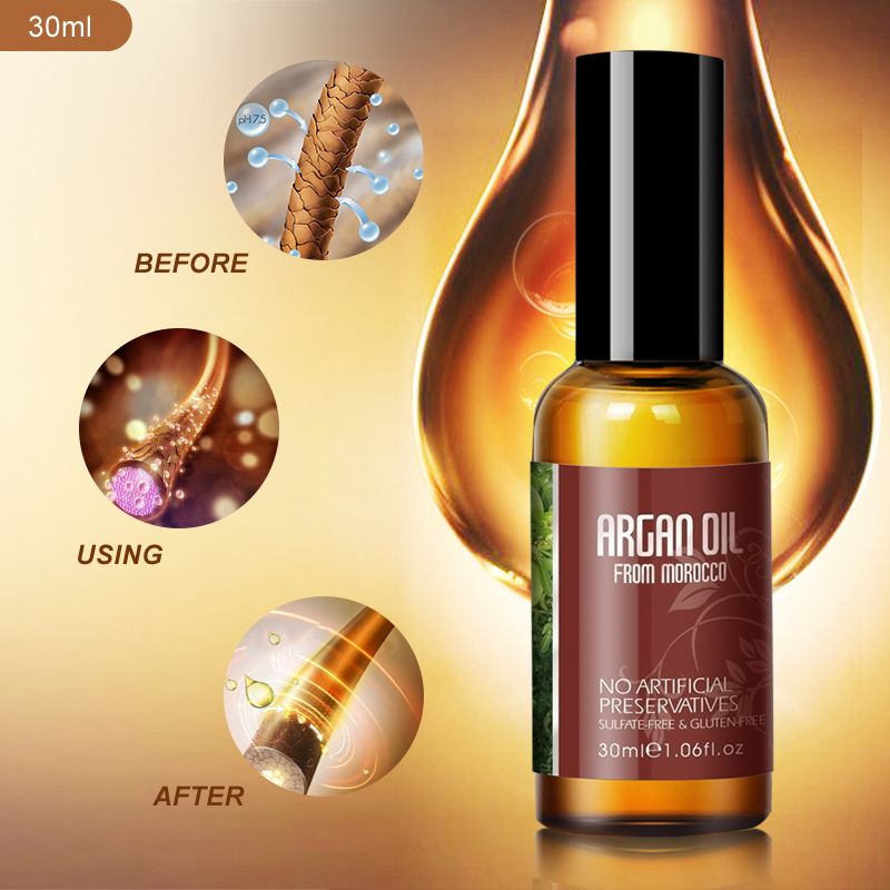 Moroccan Argan Oil Damaged Hair Repair Serum - view 10