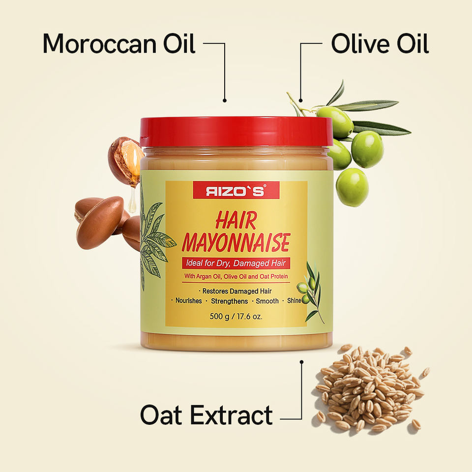 500g Olive Oil Mayonnaise Curly Hair Mask - view 6