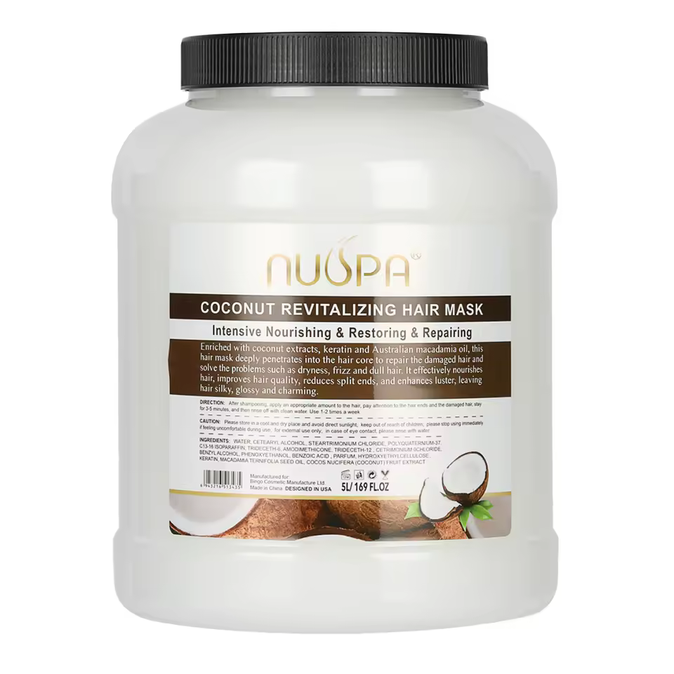 5L Nuspa Salon Hair Mask Cream Vegan Formula Organic Strawberry - view 2