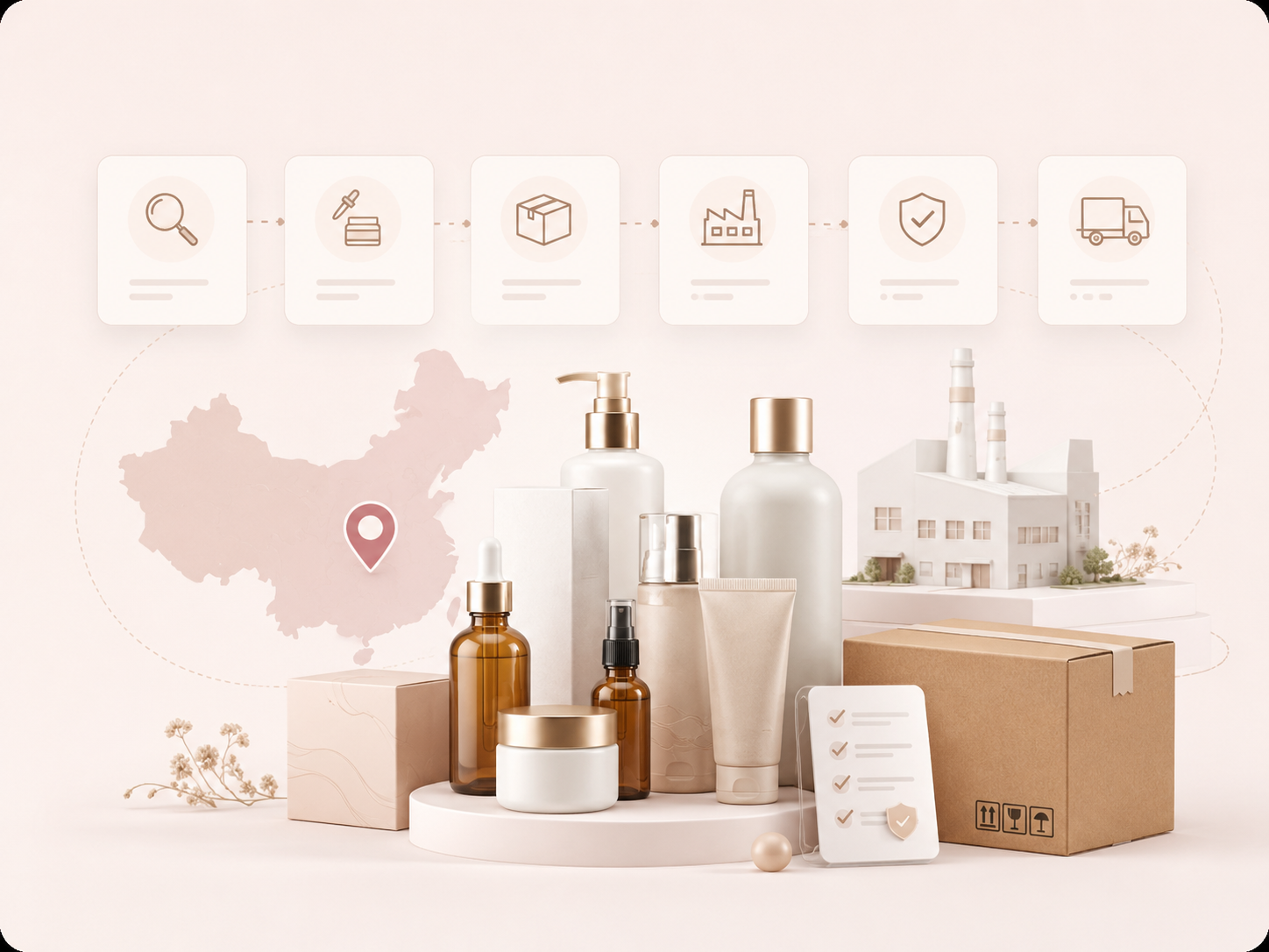 Wholesale cosmetic sourcing services